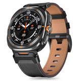 Samsung Galaxy Watch Ultra 2 / Ultra (47mm) Tech-Protect Delta Pro Kunstlæder Rem - Sort
