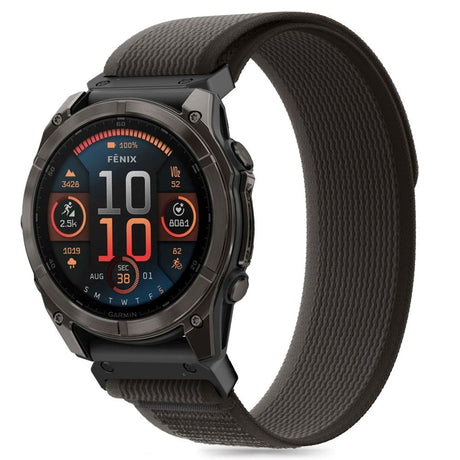 Universal Garmin 26 mm QuickFit Tech-Protect Nylonstropp - Svart / Oransje