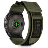 Universal Garmin 22 mm QuickFit Tech-Protect Scout Pro stoffrem - Grønn