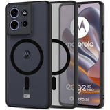 Tech-Protect Motorola Edge 50 Neo Magmat MagSafe-deksel - gjennomsiktig / matt svart