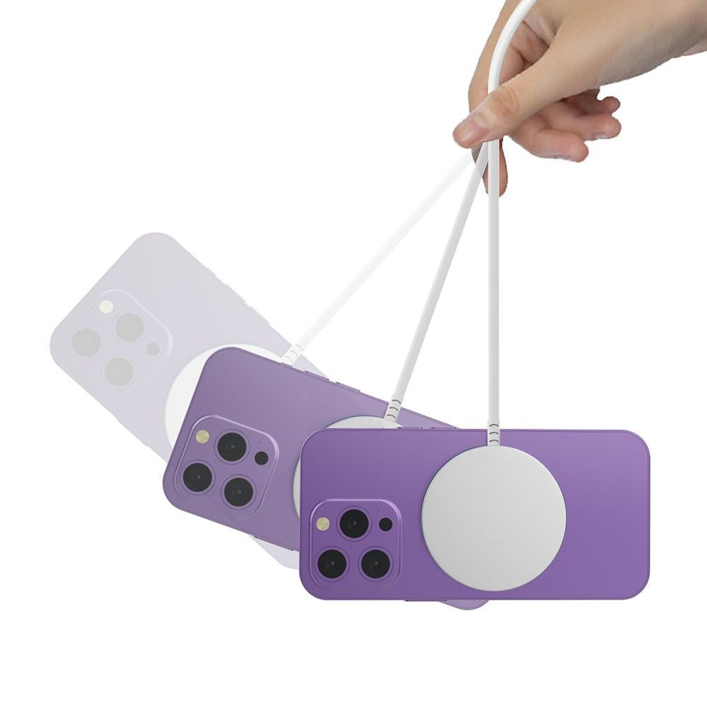 Magnetisk Qi15W trådløs lader fra Tech-Protect - Hvit