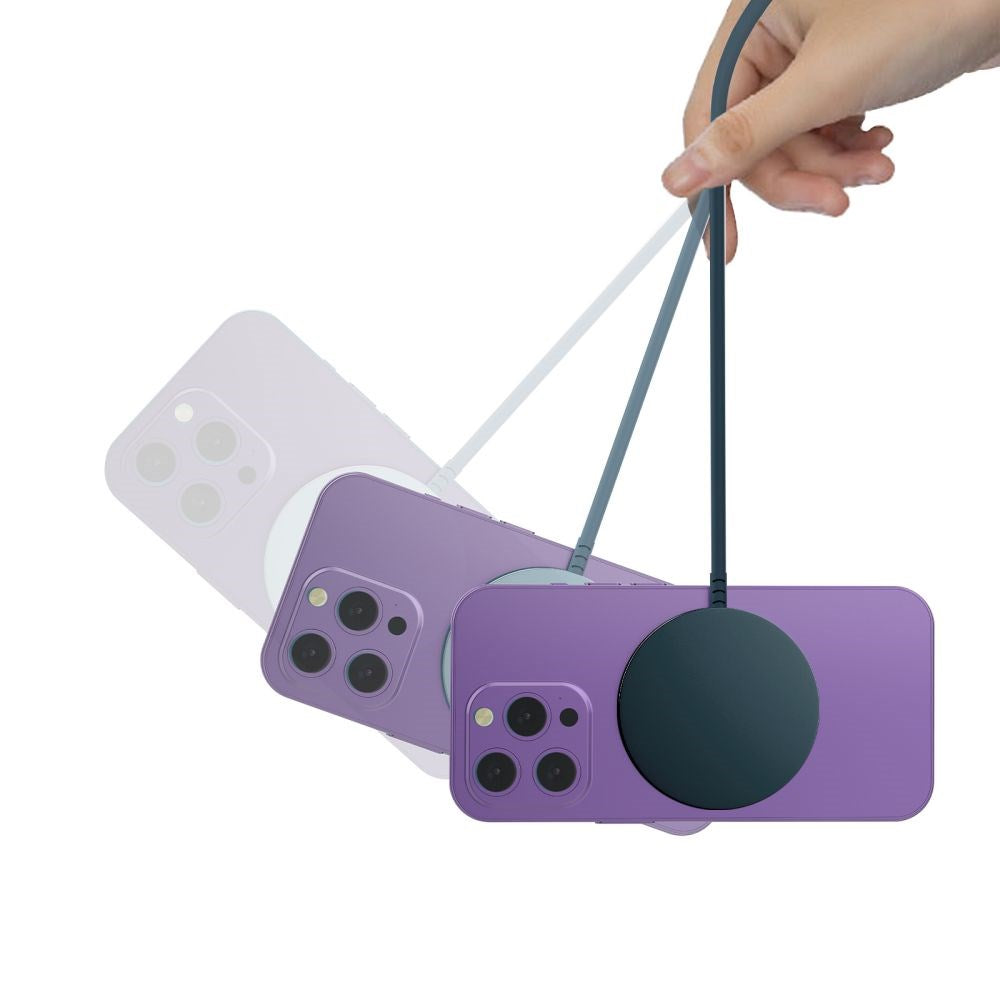 Magnetisk Qi15W trådløs lader fra Tech-Protect - Blå