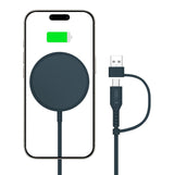 Magnetisk Qi15W trådløs lader fra Tech-Protect - Blå