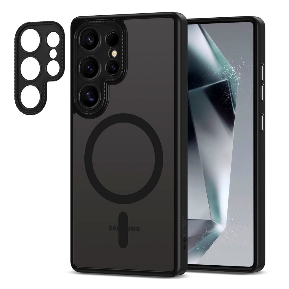 Tech-Protect MagCam-deksel - Samsung Galaxy S25 Ultra - MagSafe-kompatibel - Mattsvart