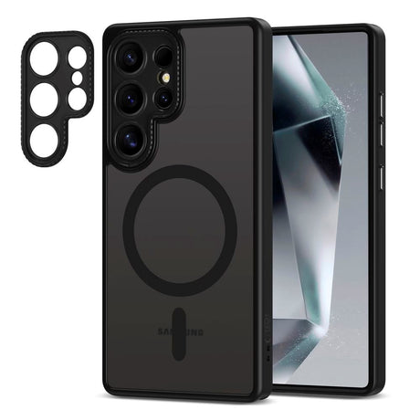 Tech-Protect MagCam-deksel - Samsung Galaxy S25 Ultra - MagSafe-kompatibel - Mattsvart