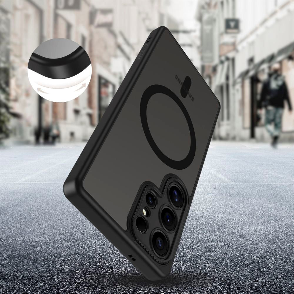 Tech-Protect MagCam-deksel - Samsung Galaxy S25 Ultra - MagSafe-kompatibel - Mattsvart