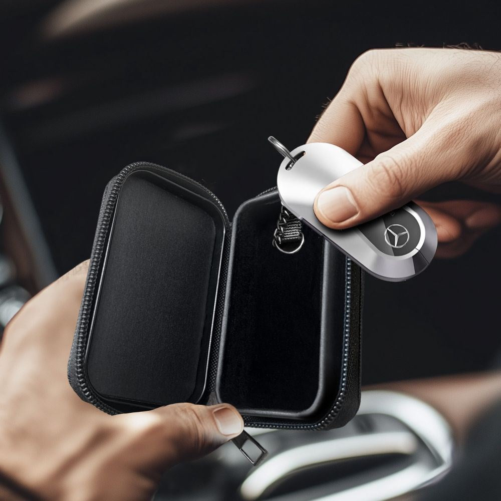 Tech-Protect KLR300 Etui til Bilnøgle m. Indbygget RFID-Blokering - Sort