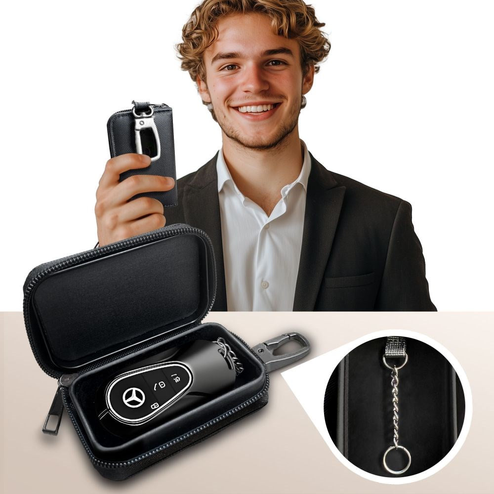 Tech-Protect KLR300 Etui til Bilnøgle m. Indbygget RFID-Blokering - Sort