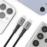 Tech-Protect Ultraboost 100W USB-C til USB-C Kabel - PD - 50 cm - Sort / Mørkegrå