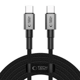 Tech-Protect Ultraboost 100W USB-C til USB-C-kabel - PD - 3m - Svart / Mørkegrå