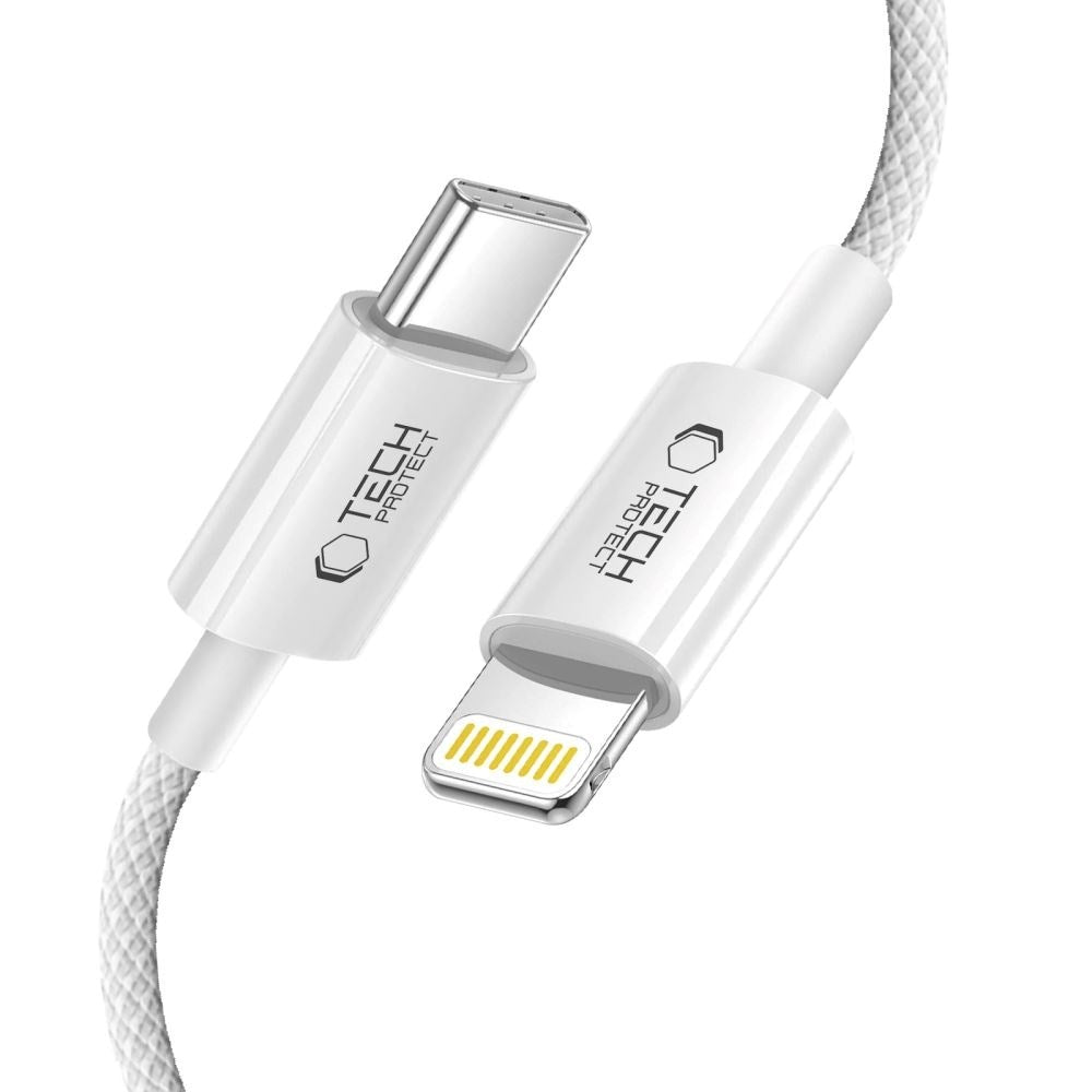 Tech-Protect Ultraboost Lite Lightning til USB-C Kabel PD 27W / 3A 2m - Grå