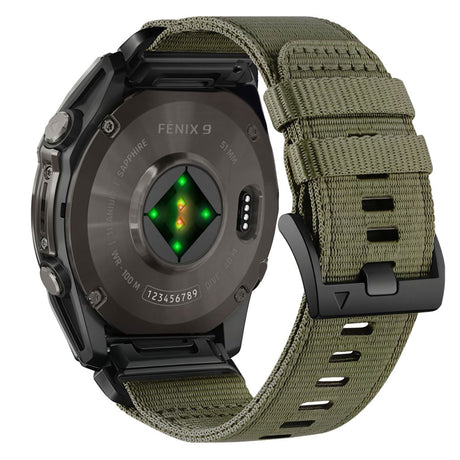 Universal Garmin Rem 22mm QuickFit Tech-Protect Classic Nylon Urrem - Grøn