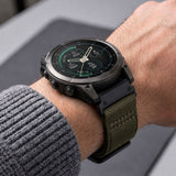 Universal Garmin Rem 22mm QuickFit Tech-Protect Classic Nylon Urrem - Grøn