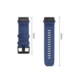 Universal Garmin Rem 22mm QuickFit Tech-Protect Classic Nylon Urrem - Blå