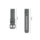 Universal Garmin 22mm QuickFit Tech-Protect Motion Fleksibelt Plast Rem - Grå
