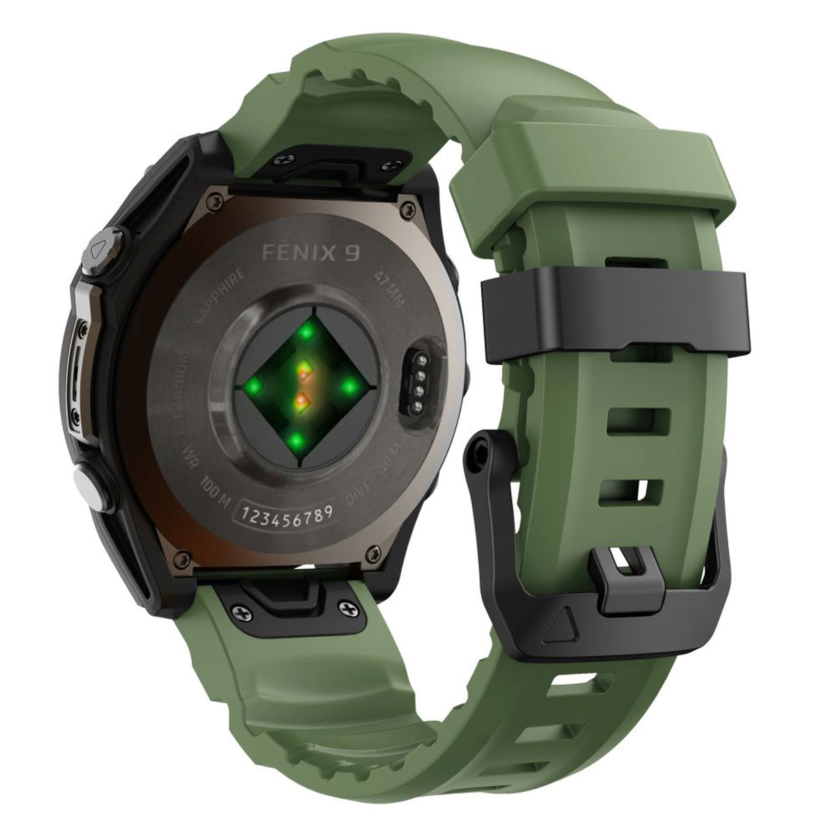 Universal Garmin 22mm QuickFit Tech-Protect Motion Fleksibelt Plast Rem - Grøn