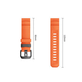Universal Garmin 22mm QuickFit Tech-Protect Motion Fleksibelt Plast Rem - Orange