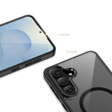 Samsung Galaxy S26 Tech-Protect MagMat Bagside Cover - MagSafe Kompatibel - Gennemsigtig / Sort