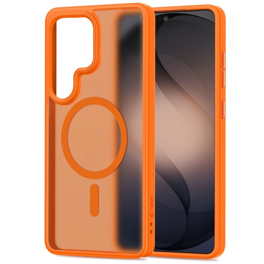 Samsung Galaxy S26 Ultra Tech-Protect MagMat Bagside Cover - MagSafe Kompatibel - Mat Orange