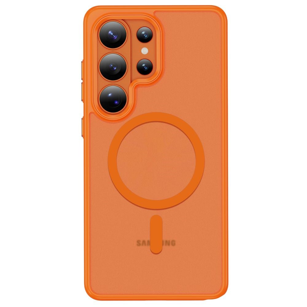 Samsung Galaxy S26 Ultra Tech-Protect MagMat Bagside Cover - MagSafe Kompatibel - Mat Orange