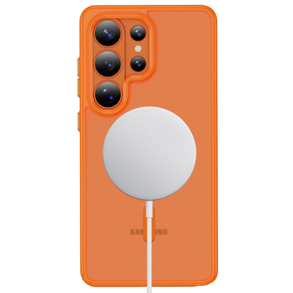 Samsung Galaxy S26 Ultra Tech-Protect MagMat Bagside Cover - MagSafe Kompatibel - Mat Orange