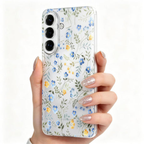 Samsung Galaxy A57 Tech-Protect FlexAir Fleksibelt Plastik Bagside Cover - Blomst