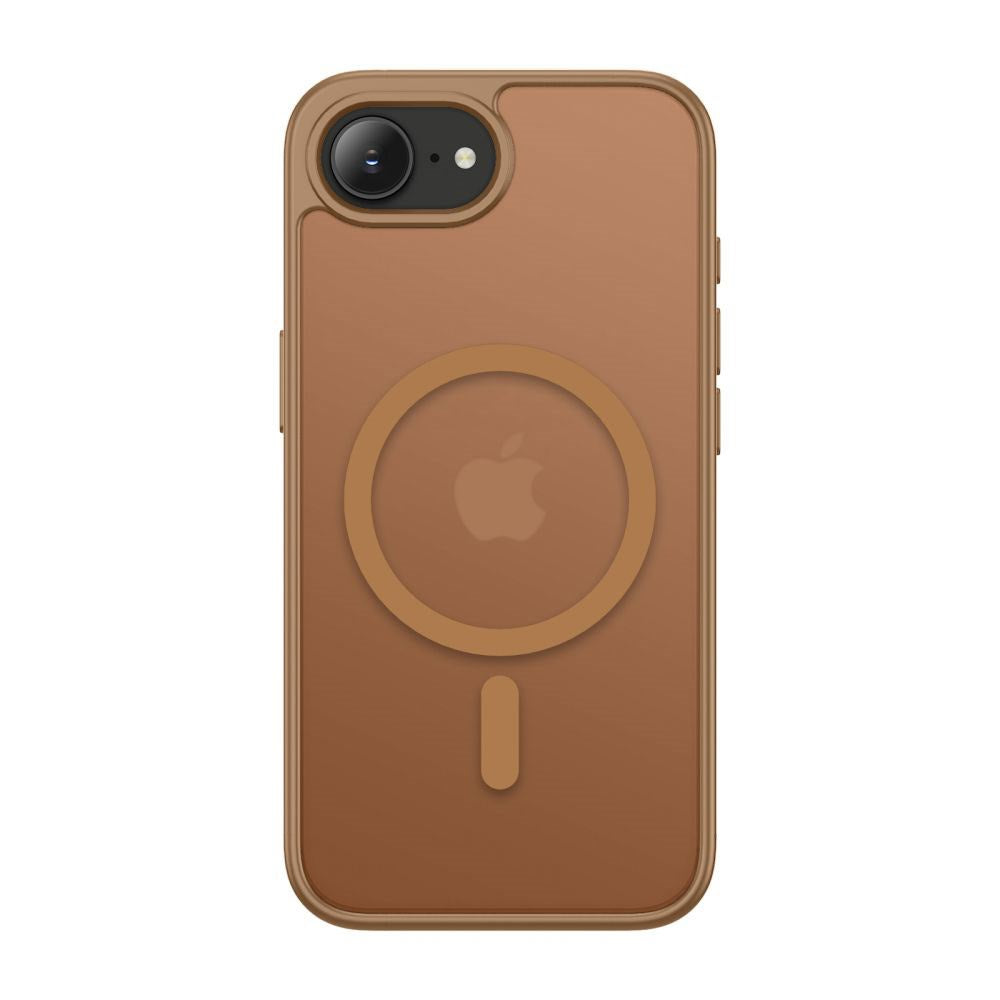 Tech-Protect iPhone 17e / 16e BasicMag Hybrid Bagside Case - MagSafe Kompatibel - Mat Brun
