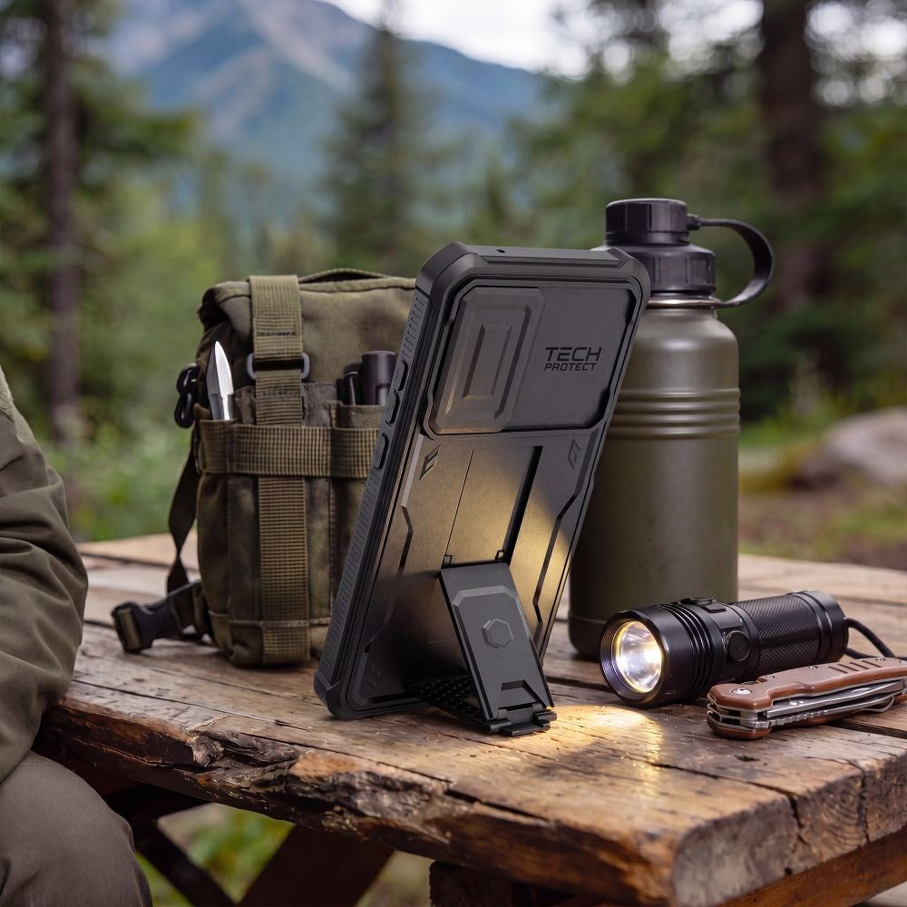 Samsung Galaxy A27 Tech-Protect Kevlar Cam+ Håndværker Mobilcover - Sort