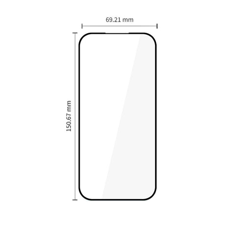 Google Pixel 10a / 9a Tech-Protect Glass Fit+ Skærmglas - 2 stk - Gennemsigtig / Sort Kant