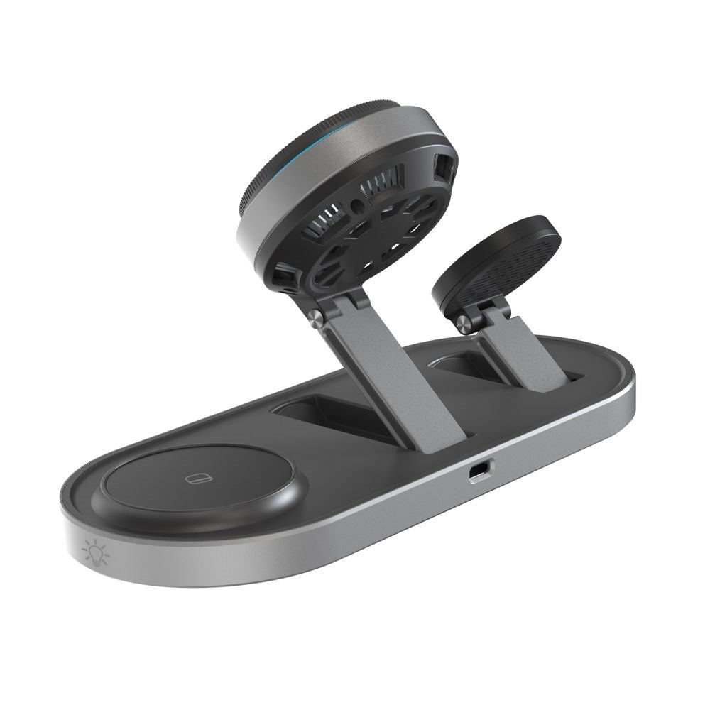 Tech-Protect A51 ARCTICBOOST Trådløs Oplader - 3-i-1 - 25W - MagSafe / Qi2 Kompatibel - Sort