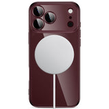 Tech-Protect iPhone 18 Pro / 17 Pro MagFlex Cover - MagSafe Kompatibel - Burgundy / Gennemsigtig