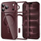 Tech-Protect iPhone 18 Pro Max / 17 Pro Max MagFlex Cover - MagSafe Kompatibel - Burgundy / Gennemsigtig