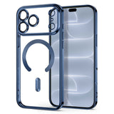 Tech-Protect iPhone 18 Pro / 17 Pro MagFlex Cover - MagSafe Kompatibel - Blå / Gennemsigtig