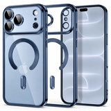 Tech-Protect iPhone 18 Pro Max / 17 Pro Max MagFlex Cover - MagSafe Kompatibel - Blå / Gennemsigtig