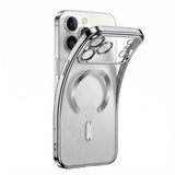 Tech-Protect iPhone 18 Pro / 17 Pro MagFlex Cover - MagSafe Kompatibel - Sølv / Gennemsigtig
