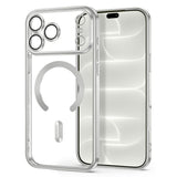 Tech-Protect iPhone 18 Pro / 17 Pro MagFlex Cover - MagSafe Kompatibel - Sølv / Gennemsigtig