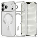 Tech-Protect iPhone 18 Pro Max / 17 Pro Max MagFlex Cover - MagSafe Kompatibel - Sølv / Gennemsigtig