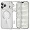 Tech-Protect iPhone 18 Pro Max / 17 Pro Max MagFlex Cover - MagSafe Kompatibel - Sølv / Gennemsigtig