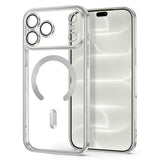 Tech-Protect iPhone 18 Pro Max / 17 Pro Max MagFlex Cover - MagSafe Kompatibel - Sølv / Gennemsigtig