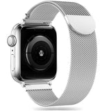 Apple Watch (42/44/SE/45/46/49 mm) Tech-Protect Milanese Band i rustfritt stål - sølv