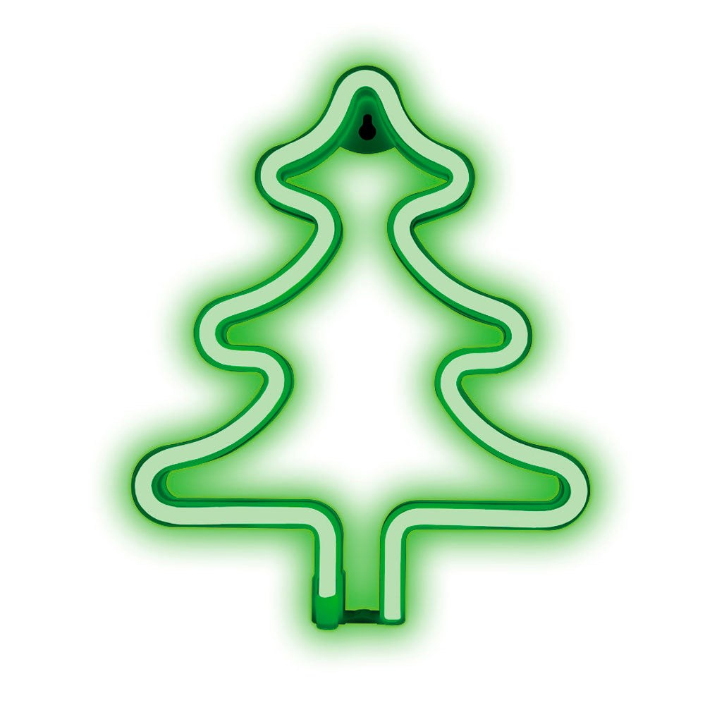 Forever Light LED Neon Sign Christmas - Green Light m. juletre