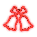 Forever Light LED Neon Sign Christmas - Red Light m. Juleklokker