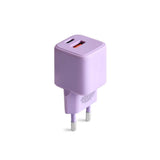 Colorum Vægoplader - 1x USB-A & 1x USB-C / 30W - Lavender