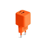 Colorum Vægoplader - 1x USB-A & 1x USB-C / 30W - Orange