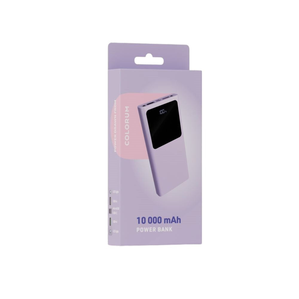 Colorum PowerBank 10.000 mAh / 22.5W - Lavender
