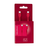 Colorum USB-C til USB-C Kabel - 60W / 1.8m - Magenta