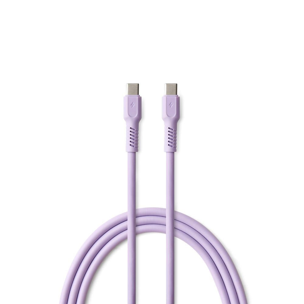 Colorum USB-C til USB-C Kabel - 60W / 1.8m - Lavender