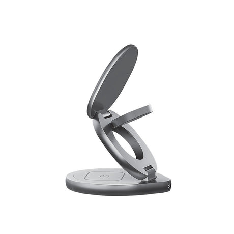 Forever 15W MAWC-200 3-i-1 trådløs multilader m. USB-C - MagSafe-kompatibel - Grå