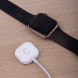 Forever MASM-100 - 3W Trådløs Oplader til Smartwatch - USB-A - MagSafe Kompatibel - Hvid