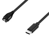 Hurtel Magnetisk Oplader til Garmin Smartwatch - USB-C - Sort